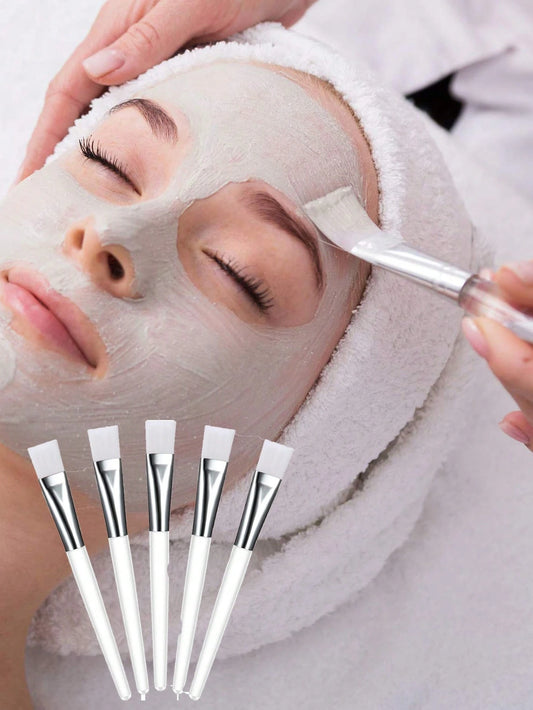1/3/5/6/9pcs Transparent Face Mask Brushes Makeup Brush Tools Suitable For Face Mask, Eye Mask Application And DIY Needs