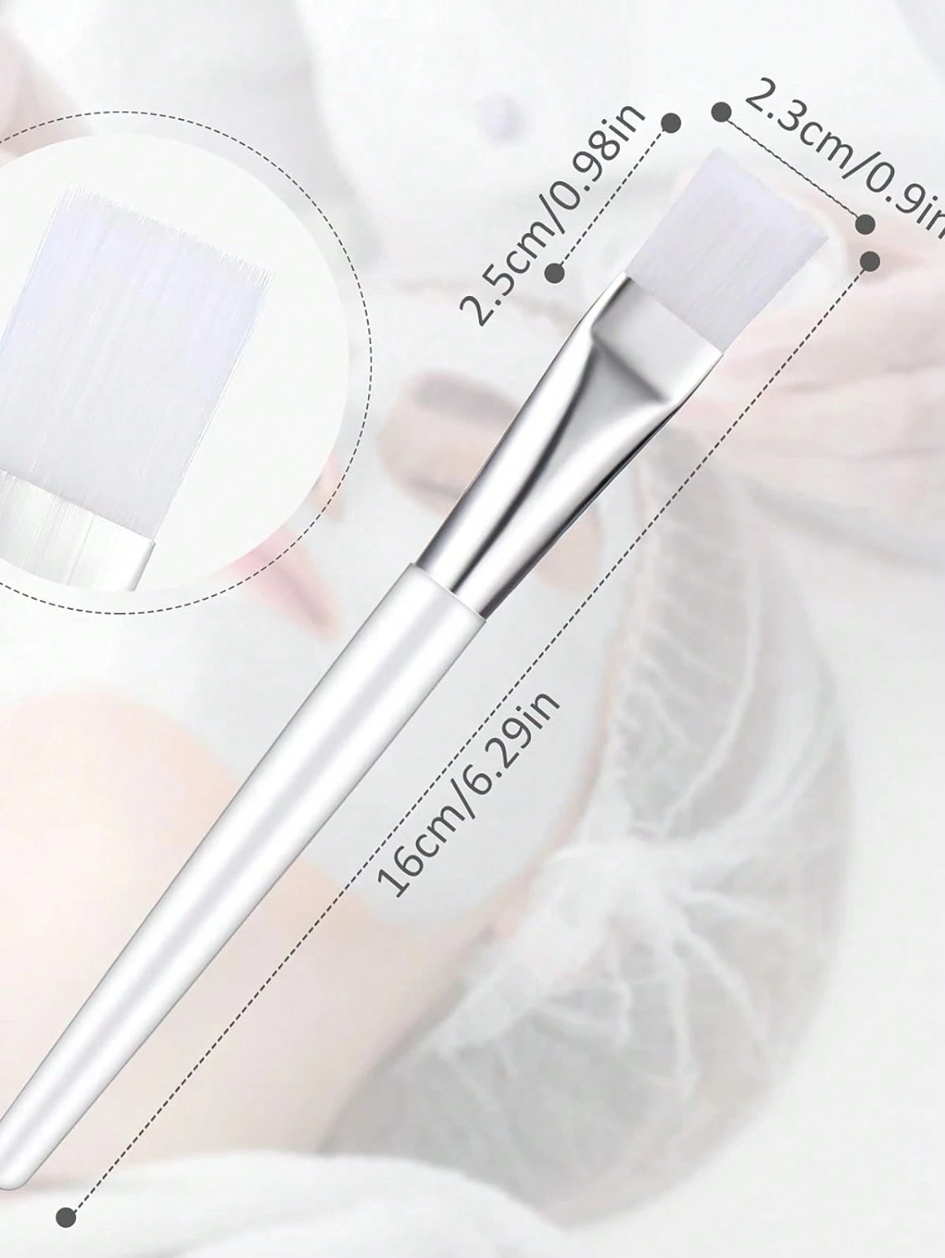 1/3/5/6/9pcs Transparent Face Mask Brushes Makeup Brush Tools Suitable For Face Mask, Eye Mask Application And DIY Needs