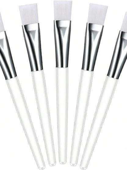 1/3/5/6/9pcs Transparent Face Mask Brushes Makeup Brush Tools Suitable For Face Mask, Eye Mask Application And DIY Needs