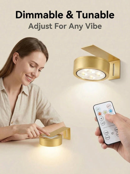 1/3/6PCS Wireless Metal Wall Art LED Lights,Wall Light,Fairy Lights,Lamps,Night Light With Magnetic Wireless Wall Lamp,Stairs,Corridors, Christmas Decorations,Interior,Bedroom, Living Room,Home Decor