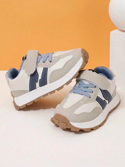 1-3 Years Old Fashion Style Children Sports Shoes, Infant Hook And Loop Toddler Walking Shoes, Kids Soft Casual Sneakers