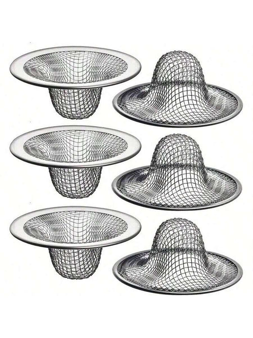 1-3pcs Stainless Steel Bathroom Sink Strainer- Hair Catcher And Drain Filter Home Bathroom Decor Fall Decor Back To School