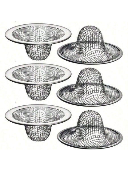 1-3pcs Stainless Steel Bathroom Sink Strainer- Hair Catcher And Drain Filter Home Bathroom Decor Fall Decor Back To School