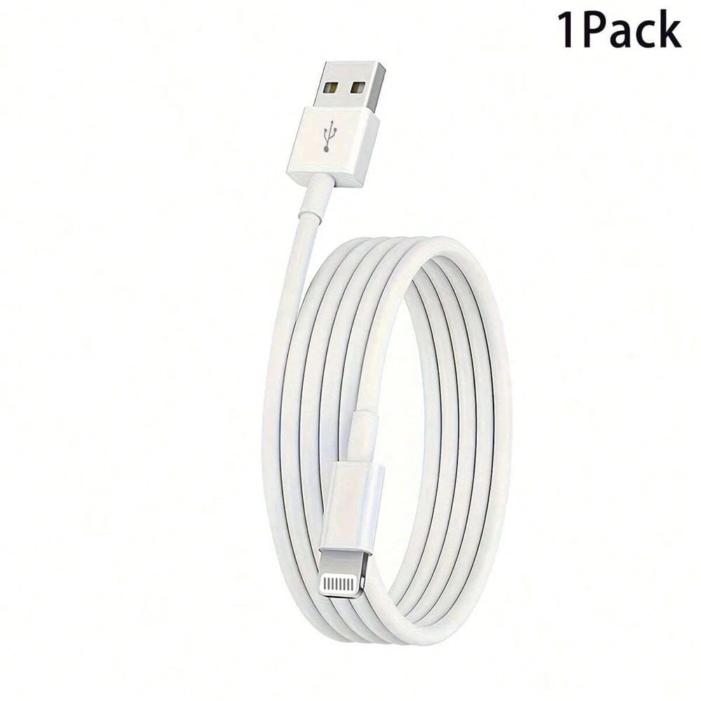 1-4pcs Apple Charging Cable, 3.3ft (Approx. 1m), Compatible Charging Cable, USB To Lightning Fast Charging, Compatible With Iphone 14/13/12/11/11 Pro/11 Max/X/XS/XR/XS Max/8/7, (White), Nan MFi Certif