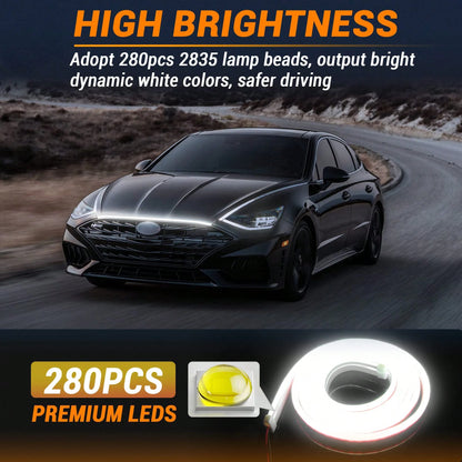 1.8M Flexible LED Hood Light, Automotive Hood Light Strip, Universal 12V Car Hood Light Strip, Flexible LED, Suitable For Sedans, SUVs, Trucks-Car Decor\Car Stuff\Car Acessesories\Car Accessories\Car\