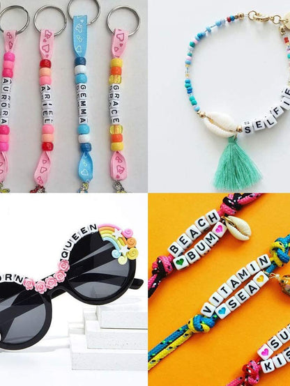 1 Box 6x6mm A-Z Cube Acrylic Alphabet Letter Beads For Jewelry Making Bracelets Necklaces Key Chains For Women And Girls