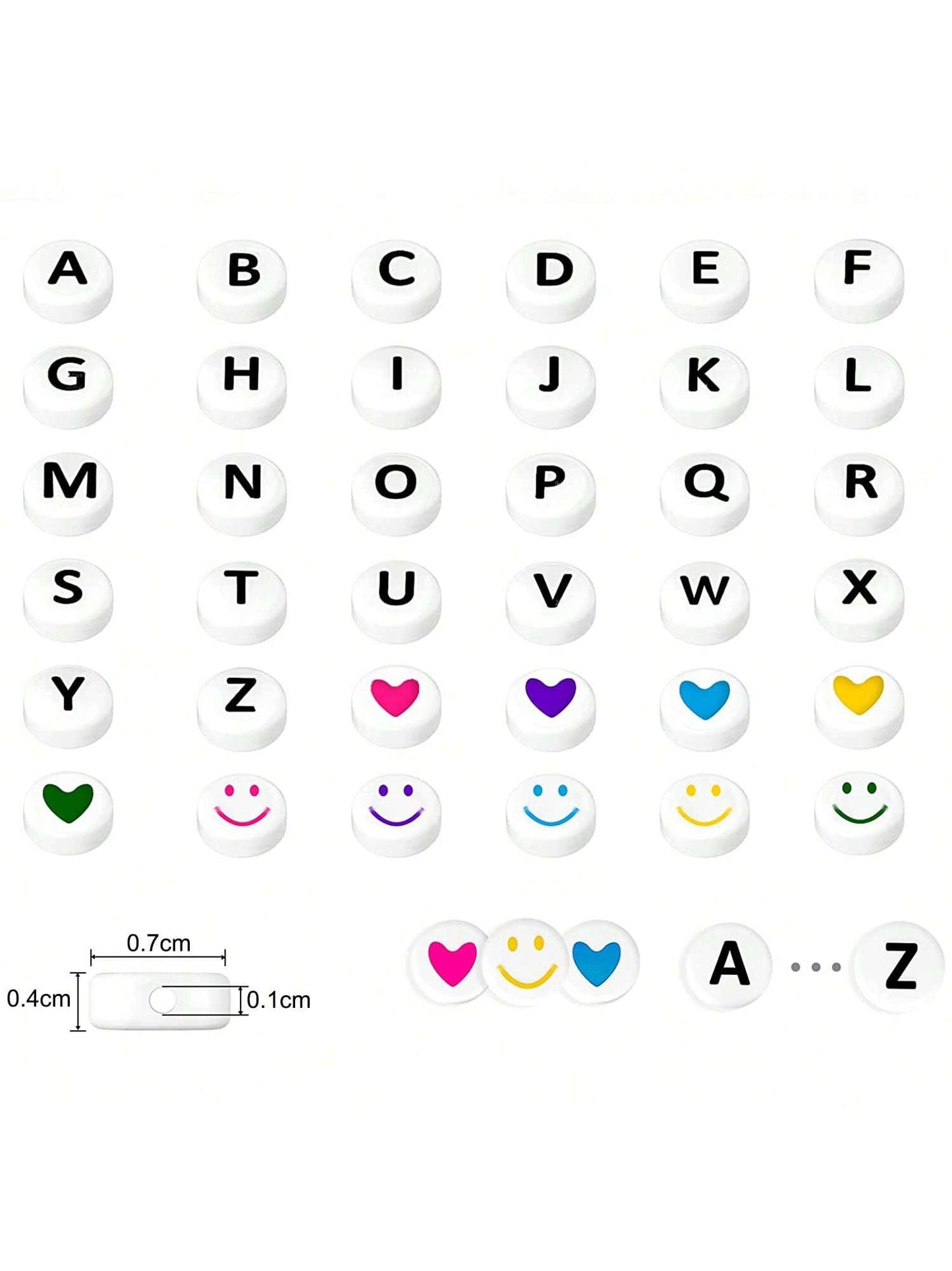 1 Box 6x6mm A-Z Cube Acrylic Alphabet Letter Beads For Jewelry Making Bracelets Necklaces Key Chains For Women And Girls