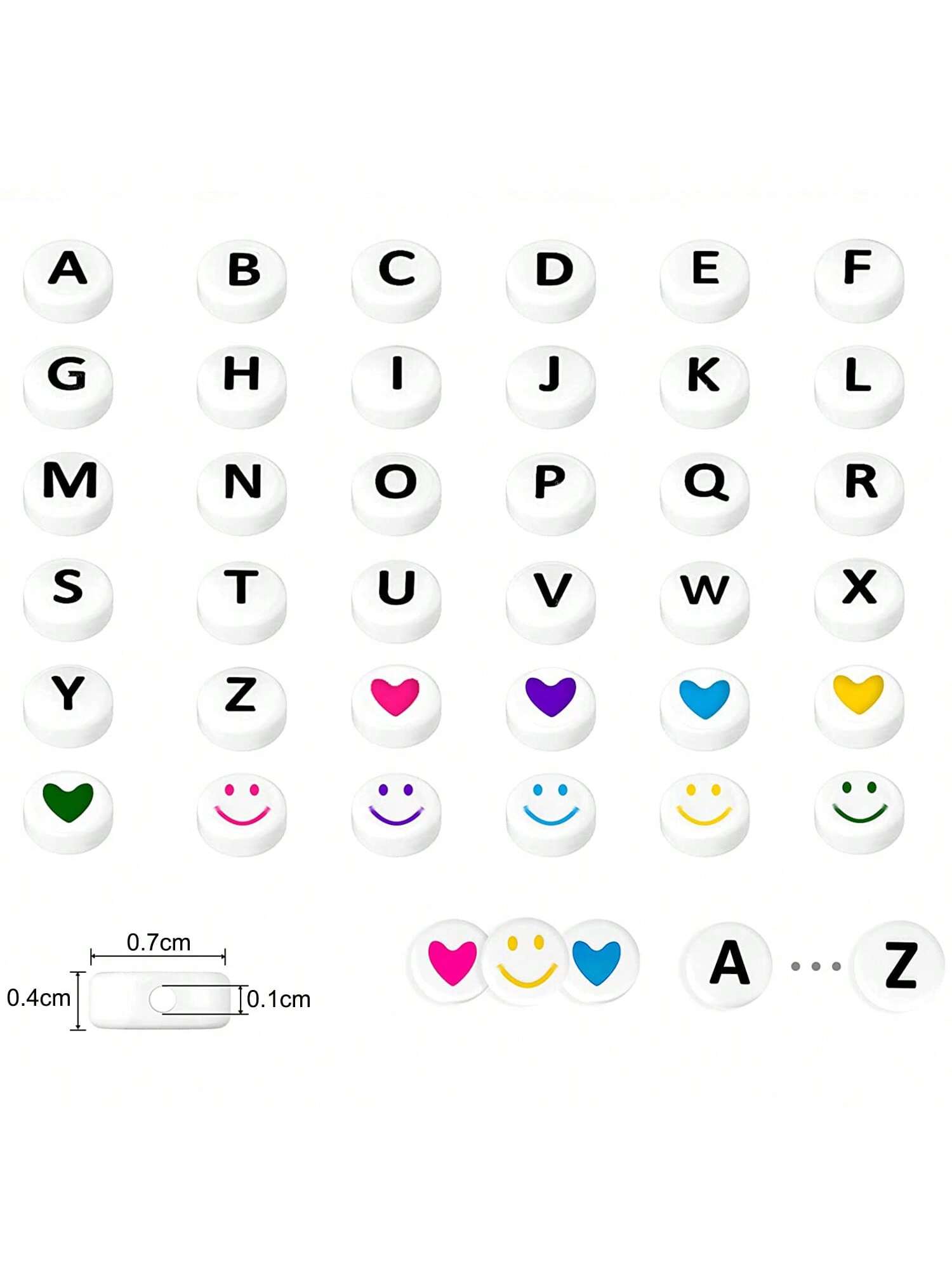 1 Box 6x6mm A-Z Cube Acrylic Alphabet Letter Beads For Jewelry Making Bracelets Necklaces Key Chains For Women And Girls