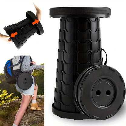 1 Foldable Stool Portable Folding Stool, Telescopic Lightweight Chair For Outdoor Camping, Fishing, Indoor Kitchen Use, Maximum Load Capacity 400 Lbs, Rainbow Colored Stool, Easter Gift