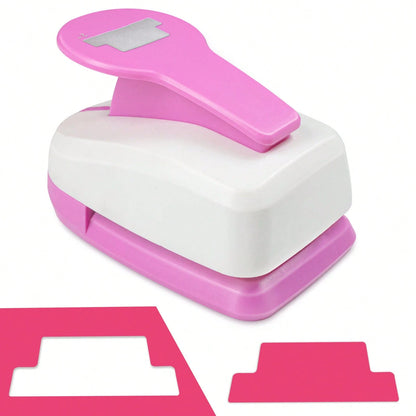1 Inch (25mm) Flag Label Punch Cutter Tool, Daily Fashion Flag Label Shape, 1 Inch (25mm) Suitable For DIY Portable Paper Crafts, Planner Decoration, Sticker Making, Card Making, Scrapbooking, Student