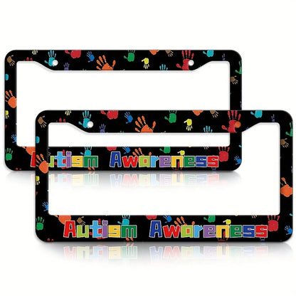 1-Pack, Car License Plate Frame, Aluminum Metal Car License Holder, Suitable For The USA And Canada, Birthday Gifts, Holiday Gifts, Unisex Decorative Car Additions, 16.0X30.99 Cm, 2D Flat