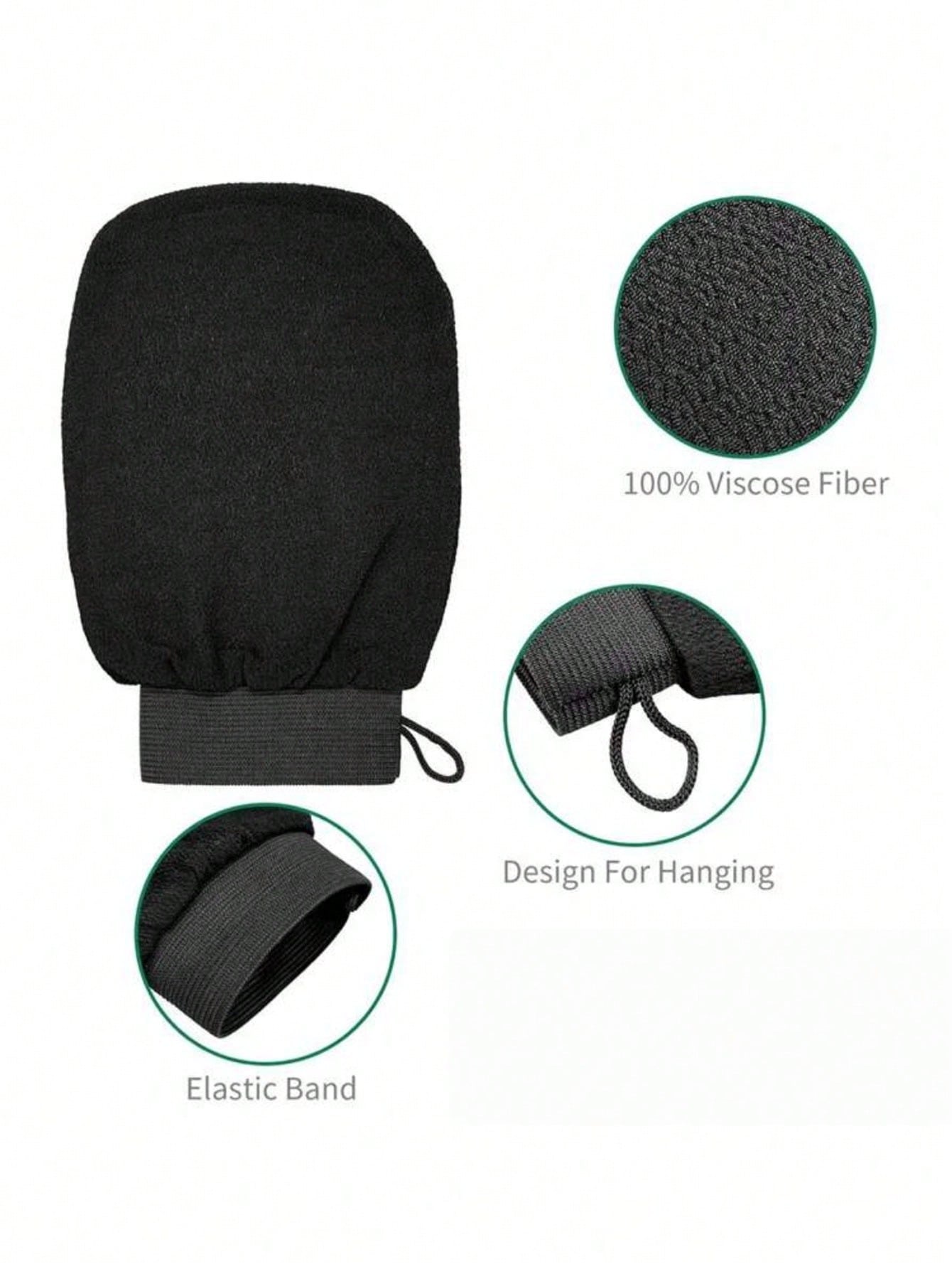 1 Pair/2 Pairs/3 Pairs Of Exfoliating Gloves, Deep Cleansing Gloves, Exfoliating Bath Gloves, Fiber Body Exfoliators, Shower Exfoliating Gloves (For Removing Dead Skin And Dirt), Gentle Skin Revitaliz