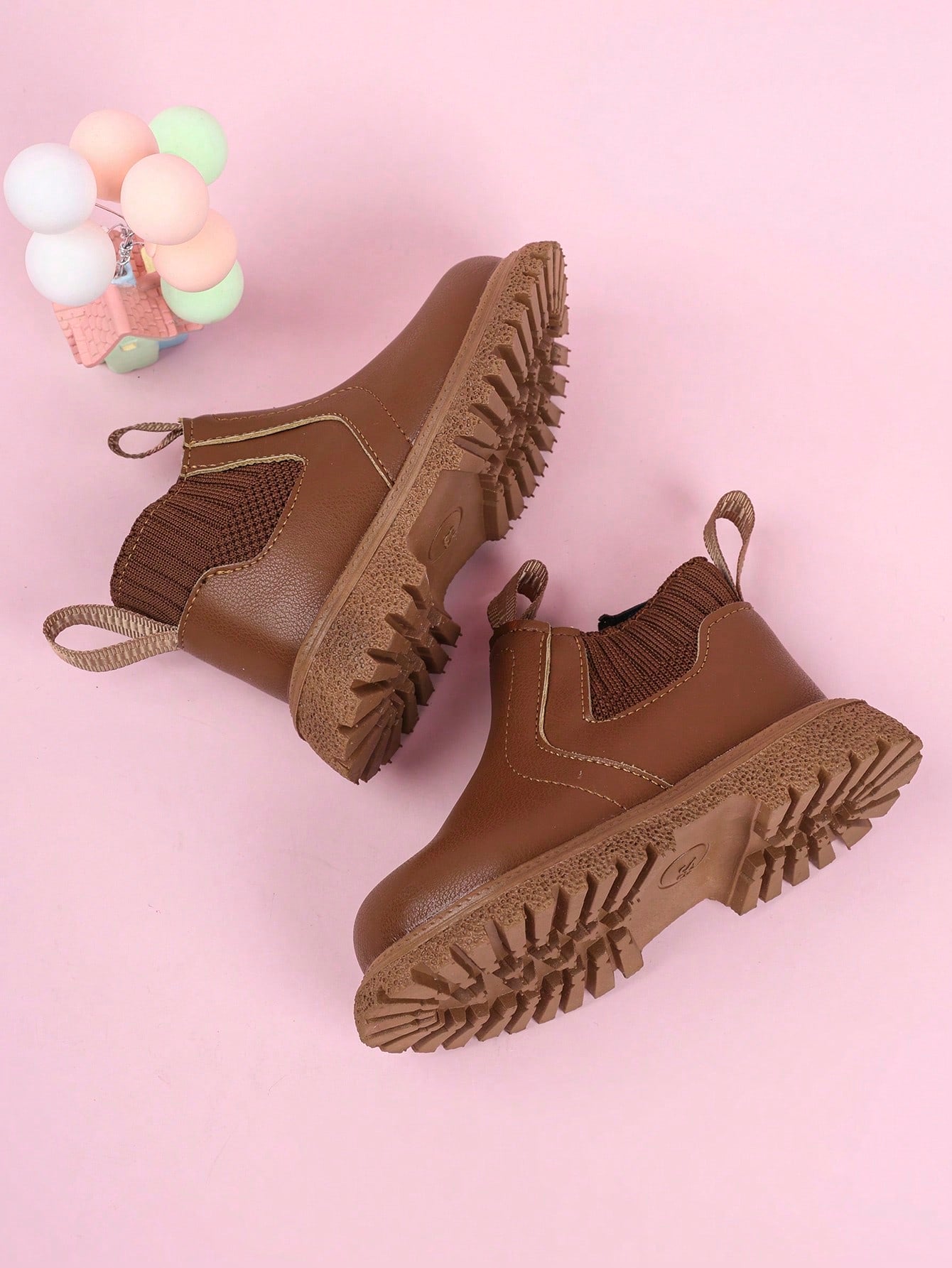 1 Pair Kids Baby New Fashionable Soft Sole Anti-Slip Ankle Boots British Style Boots For Boys And Girls