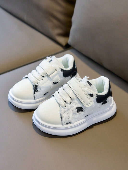 1 Pair Kids Fashion Sports Shoes, Boys And Girls College Style Casual Shoes, Baby Low-Top Sneakers