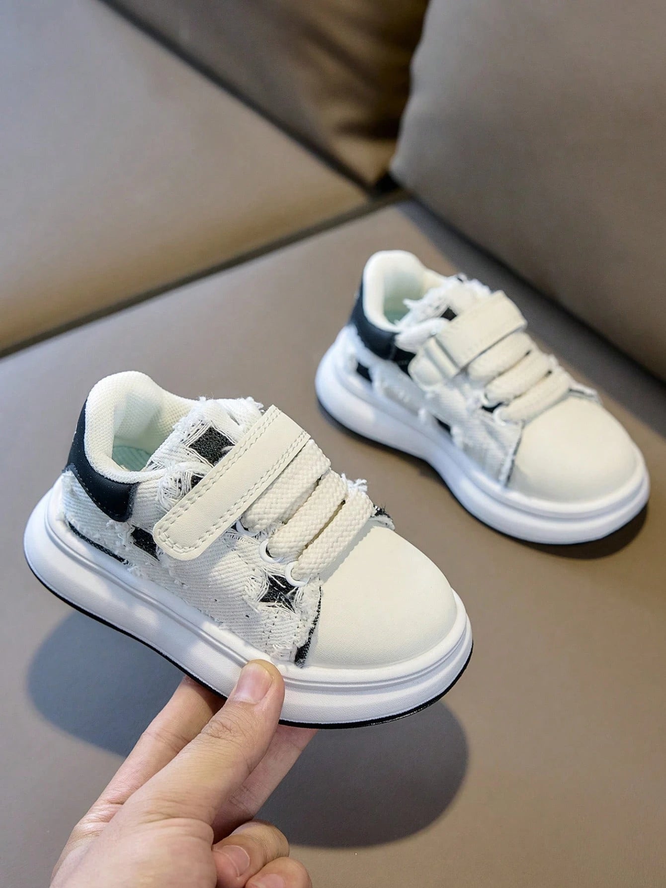 1 Pair Kids Fashion Sports Shoes, Boys And Girls College Style Casual Shoes, Baby Low-Top Sneakers