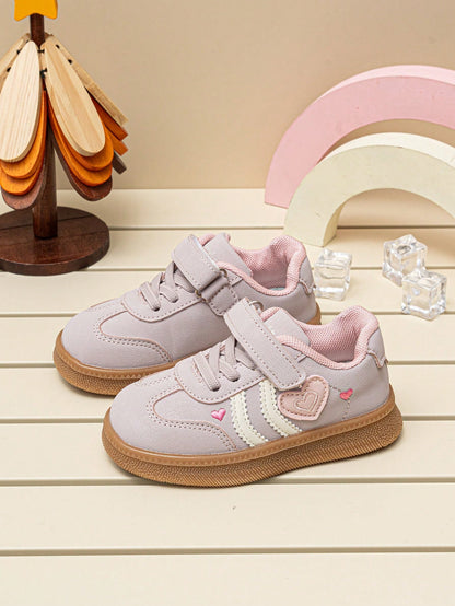 1 Pair Kids Spring/Autumn Soft Sole Non-Slip Lightweight Comfortable Sports Shoes, Fashionable Versatile Style