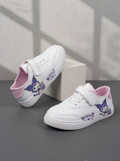 1 Pair Sanrio Fashionable & Affordable Shoes, Casual Sports Children's Shoes, Durable Basketball Shoes, Suitable For Daily Wear And Outdoor Activities, Christmas Gift, Light-Up Shoes, Outdoor Play Sho