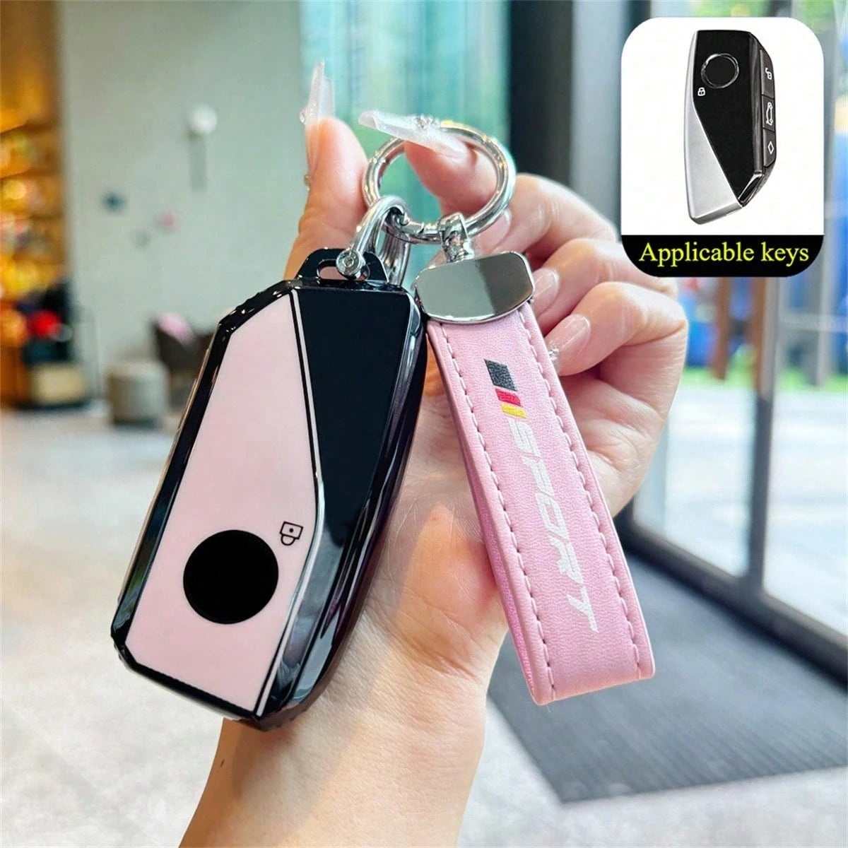 1 Pc TPU Car Remote Key Protection Cover, Suitable For BMW X1 U11 I7 G70 X7 Lci 320i F20 U06 M3 Gtr X3 X5 X7 F48 2023 2024 Accessories