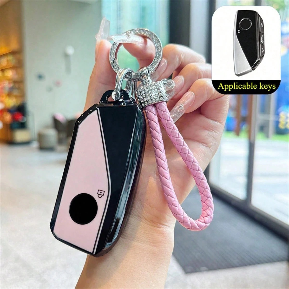 1 Pc TPU Car Remote Key Protection Cover, Suitable For BMW X1 U11 I7 G70 X7 Lci 320i F20 U06 M3 Gtr X3 X5 X7 F48 2023 2024 Accessories