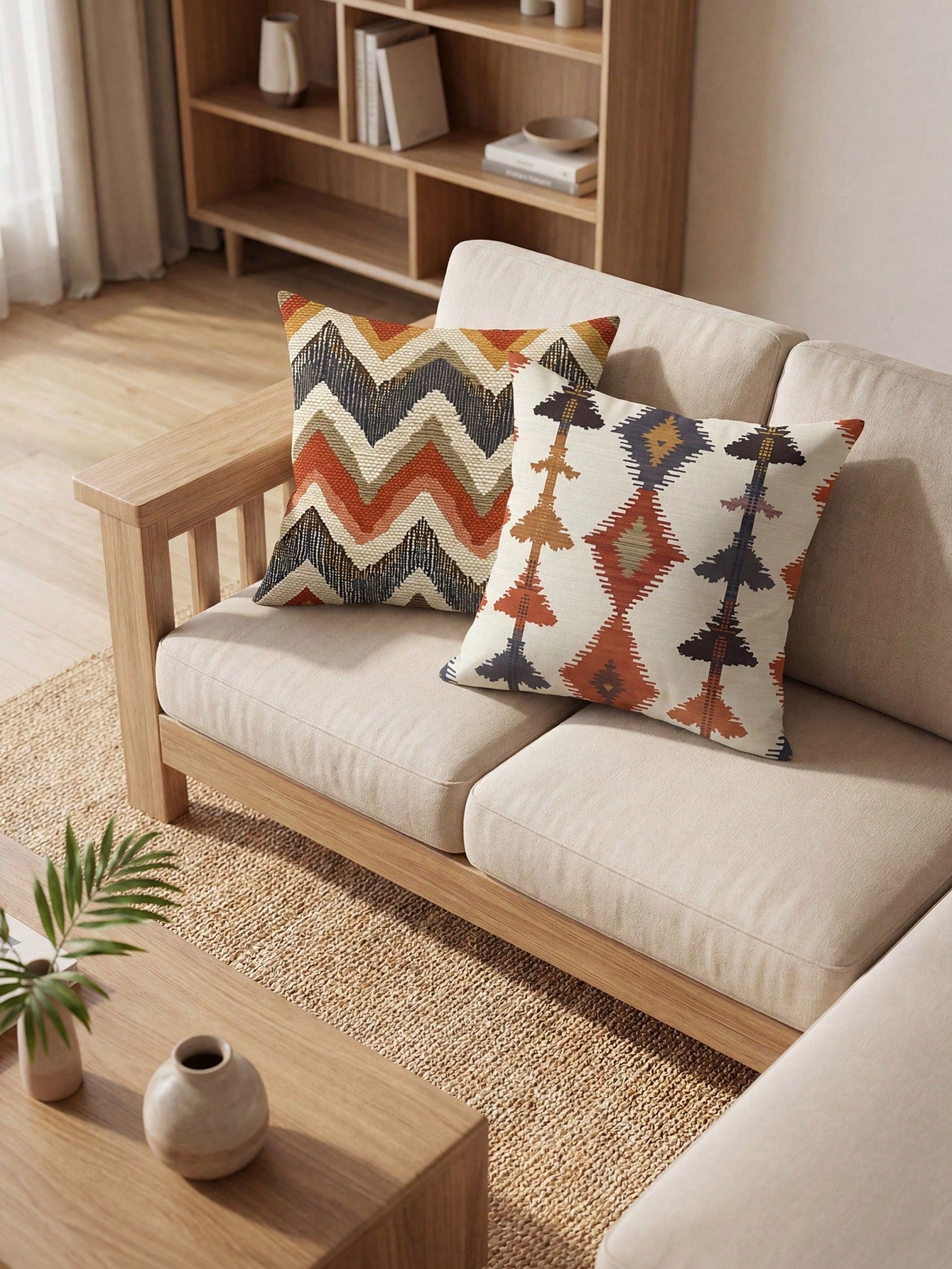 1 Piece, Bohemian Retro Pillow Cover, Material Polyester Fiber, Sofa Home Office Decoration