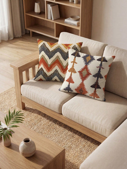 1 Piece, Bohemian Retro Pillow Cover, Material Polyester Fiber, Sofa Home Office Decoration