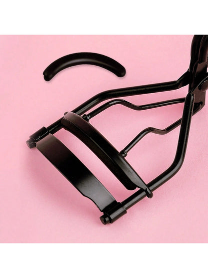 1 Portable Black Eyelash Curler With 5 Silicone Pads, 1 Eyelash Curler, Long-Lasting Shaping For Bigger Eyes, Non-Damaging For Daily Makeup Eyelash Curling,Makeup,Cheap,Room Decor,Vanity,Travel,Bedroo