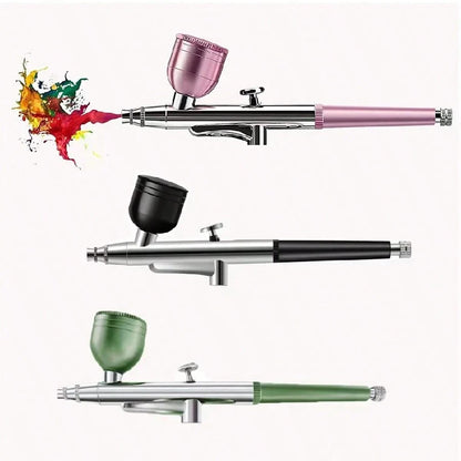 1 Set 0.3mm Single-Action Airbrush With 10ml Metal Cup, Trigger-Style Airbrush, Suitable For Model Cake Art, Nail Art, Crafts, Compatible With Most Airbrush Compressors