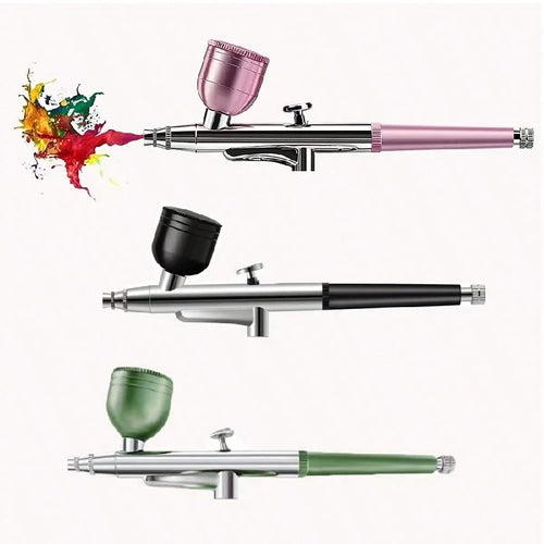 1 Set 0.3mm Single-Action Airbrush With 10ml Metal Cup, Trigger-Style Airbrush, Suitable For Model Cake Art, Nail Art, Crafts, Compatible With Most Airbrush Compressors