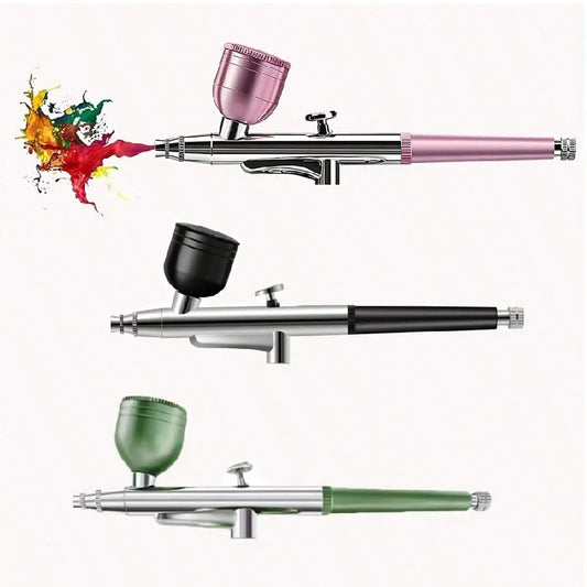 1 Set 0.3mm Single-Action Airbrush With 10ml Metal Cup, Trigger-Style Airbrush, Suitable For Model Cake Art, Nail Art, Crafts, Compatible With Most Airbrush Compressors
