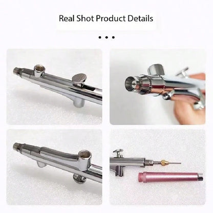 1 Set 0.3mm Single-Action Airbrush With 10ml Metal Cup, Trigger-Style Airbrush, Suitable For Model Cake Art, Nail Art, Crafts, Compatible With Most Airbrush Compressors