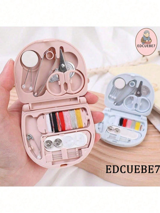 1 Set Luxury Mini Travel Sewing Kit- Portable Emergency Repair Kit For Beginners, Travelers, Hotels, Charities And Homeless People, Includes Various Threads, Sharp Scissors, Hand Sewing Needles And E