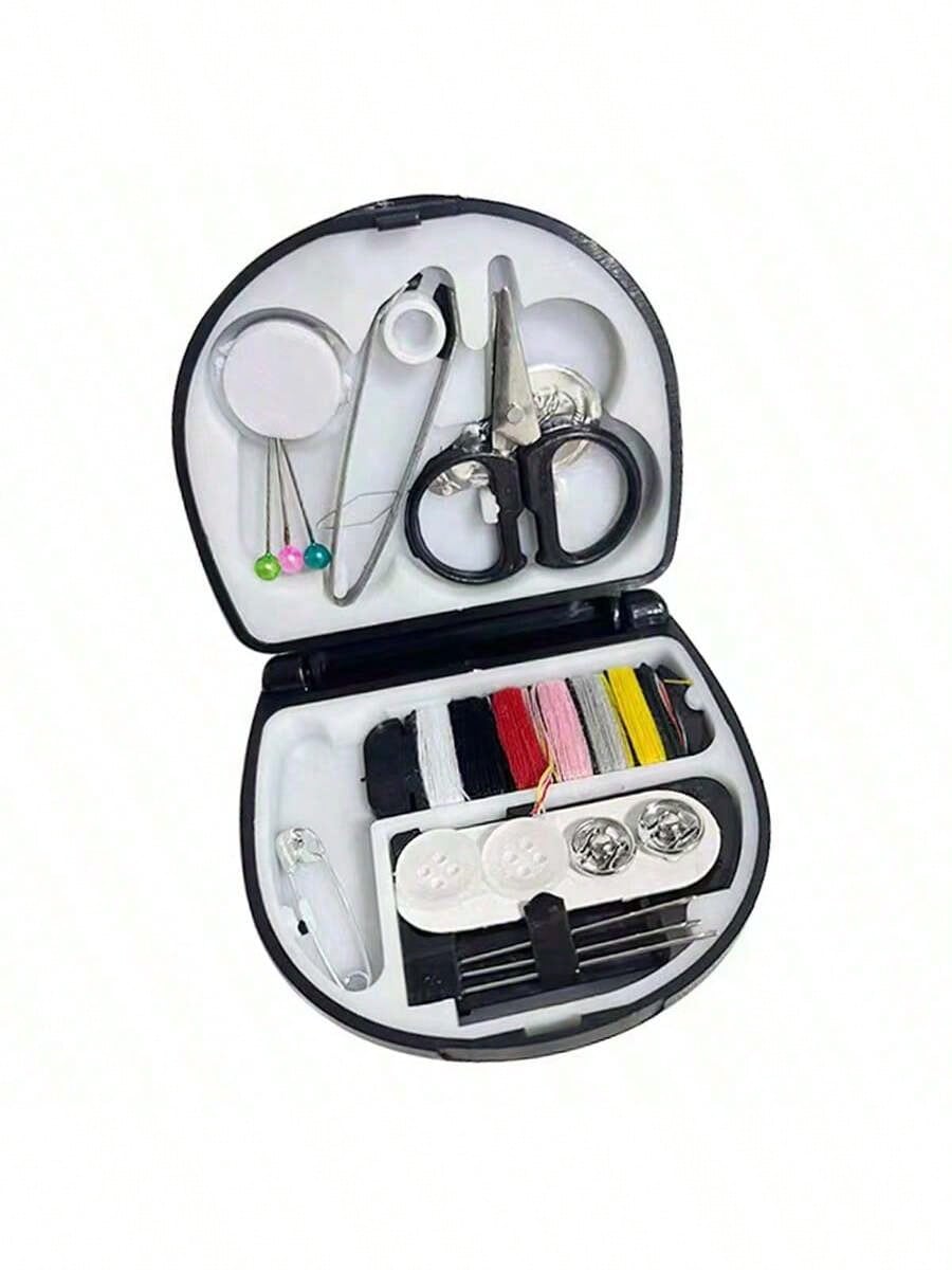 1 Set Luxury Mini Travel Sewing Kit- Portable Emergency Repair Kit For Beginners, Travelers, Hotels, Charities And Homeless People, Includes Various Threads, Sharp Scissors, Hand Sewing Needles And E