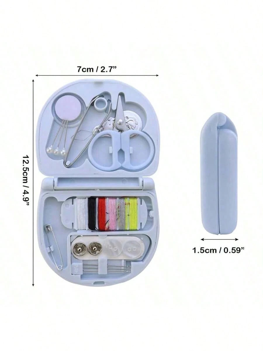 1 Set Luxury Mini Travel Sewing Kit- Portable Emergency Repair Kit For Beginners, Travelers, Hotels, Charities And Homeless People, Includes Various Threads, Sharp Scissors, Hand Sewing Needles And E