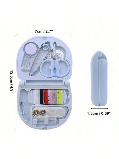 1 Set Luxury Mini Travel Sewing Kit- Portable Emergency Repair Kit For Beginners, Travelers, Hotels, Charities And Homeless People, Includes Various Threads, Sharp Scissors, Hand Sewing Needles And E