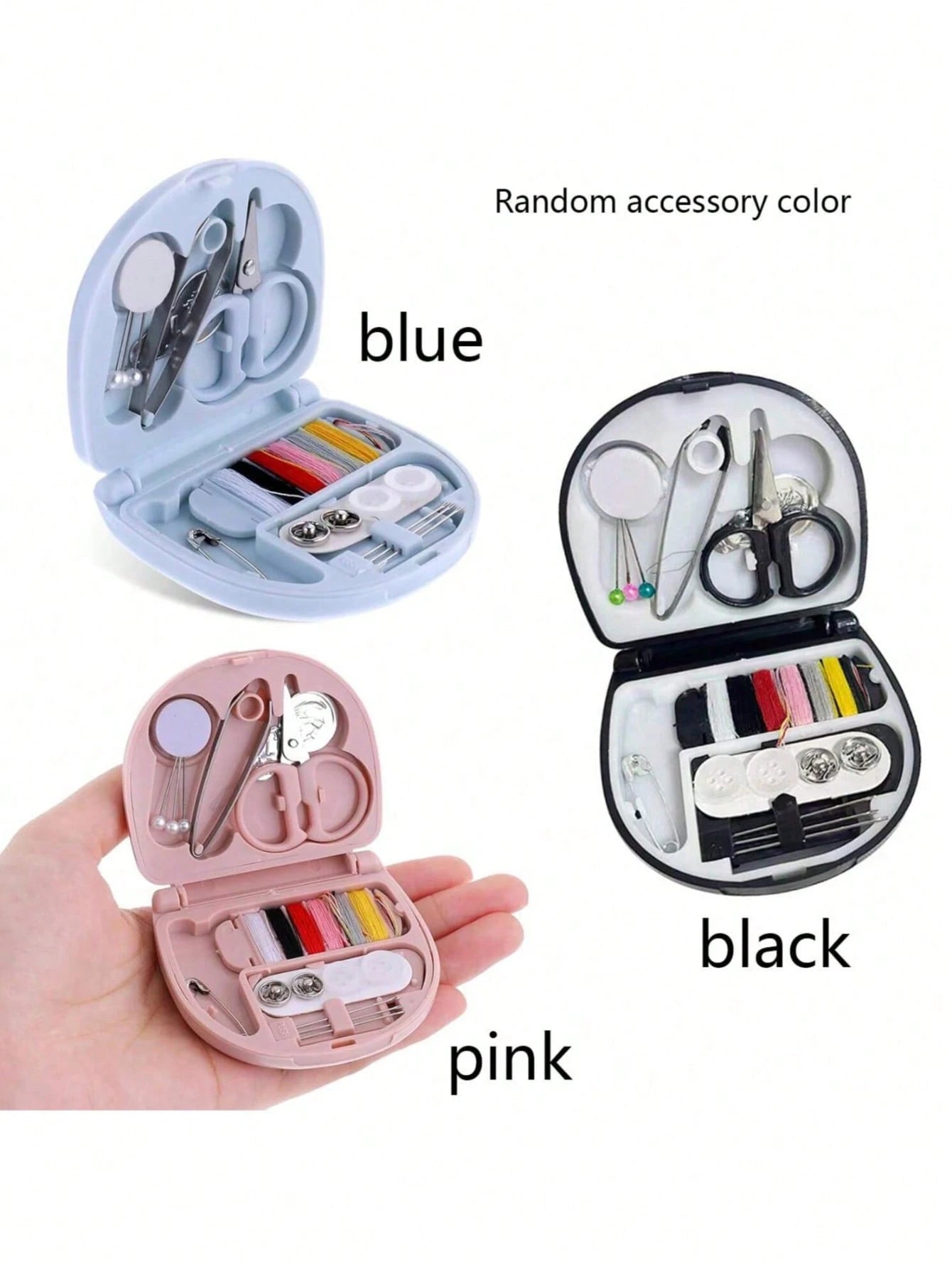 1 Set Luxury Mini Travel Sewing Kit- Portable Emergency Repair Kit For Beginners, Travelers, Hotels, Charities And Homeless People, Includes Various Threads, Sharp Scissors, Hand Sewing Needles And E