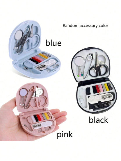 1 Set Luxury Mini Travel Sewing Kit- Portable Emergency Repair Kit For Beginners, Travelers, Hotels, Charities And Homeless People, Includes Various Threads, Sharp Scissors, Hand Sewing Needles And E