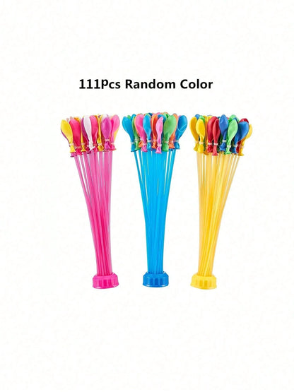 1 Set Tropical Color Self-Sealing Water Bomb Balloons, Summer Fun Water Play Game Toys, Tropical Party Balloons, Thickened And Enlarged Latex Material, Suitable For Outdoor Camping, Beach, Swimming Po