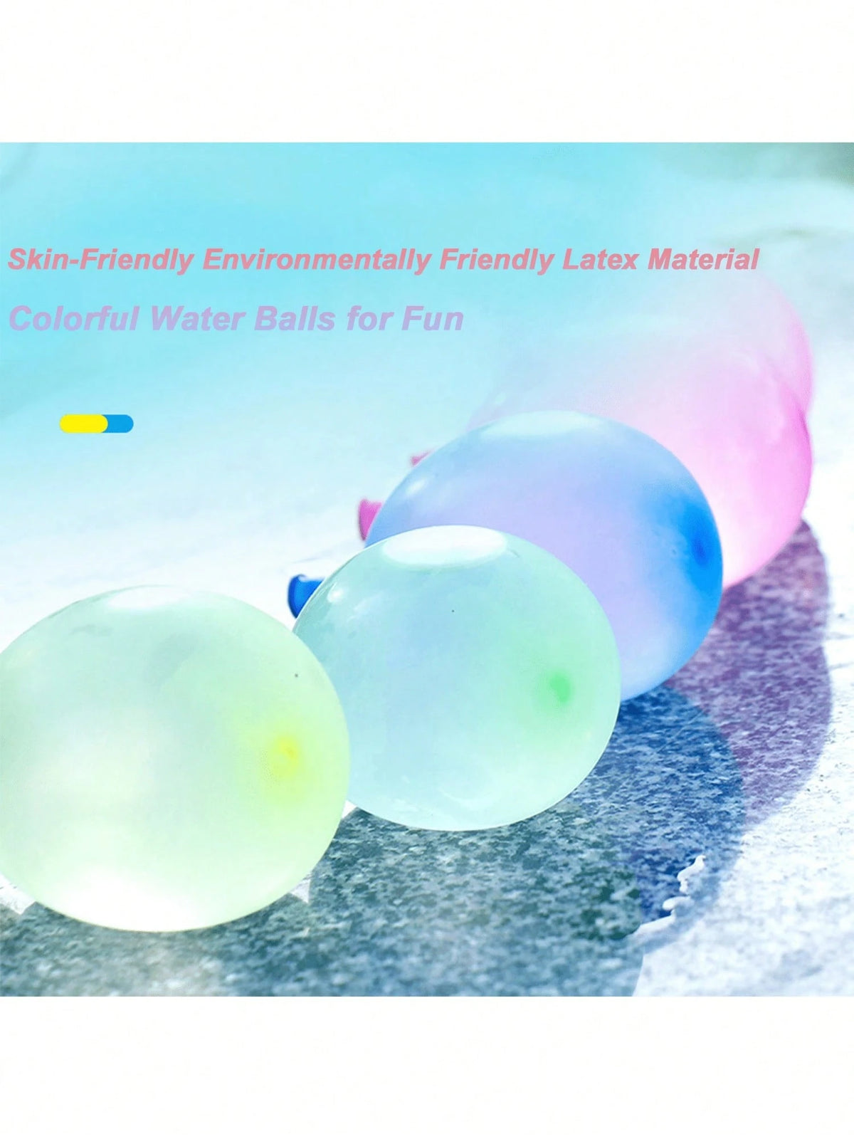 1 Set Tropical Color Self-Sealing Water Bomb Balloons, Summer Fun Water Play Game Toys, Tropical Party Balloons, Thickened And Enlarged Latex Material, Suitable For Outdoor Camping, Beach, Swimming Po