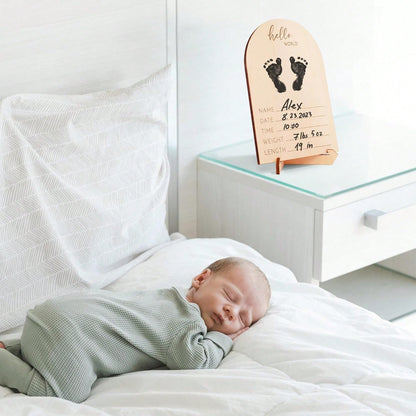 1 Set Wooden Ultrasound Photo Frame, For Pregnancy Announcement Or Baby Birth Decoration, Baby Shower Party Home Decor Gift, Easter Gift For Babies, Suitable For Boys And Girls, Baby Supplies > Baby P