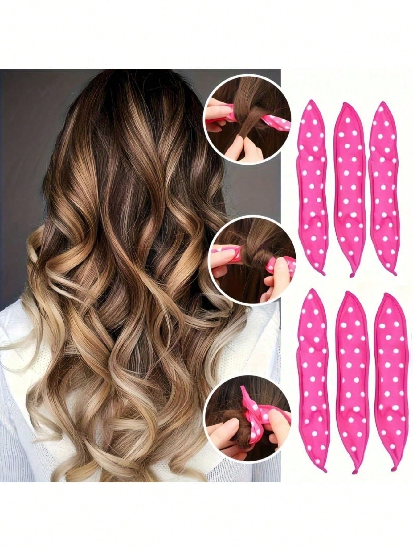 10/15pcs Heatless Sponge Hair Curlers, Overnight Curling Rods, Suitable For All Hair Types, Big Waves, Slouchy Person's Hair Curler, Suitable For Daily Hair Curling, Can Be Used As Gift, Christmas, Th