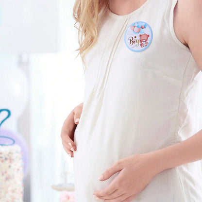 10/20/30/60/100pcs Gender Reveal Bear Pins, Boy Or Girl Team Badges, Suitable For Party Games, Decorations, Baby Shower Gifts, Gender Reveal Pins, Boy Team Badges, Girl Team Badges