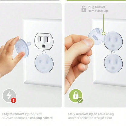10/20/30pcs Baby Outlet Plug Covers Clear Child Proof Electrical Protector Caps EU Power Socket Electrical Outlet Kids Child Plug Plug Protective Cover Plug Protection