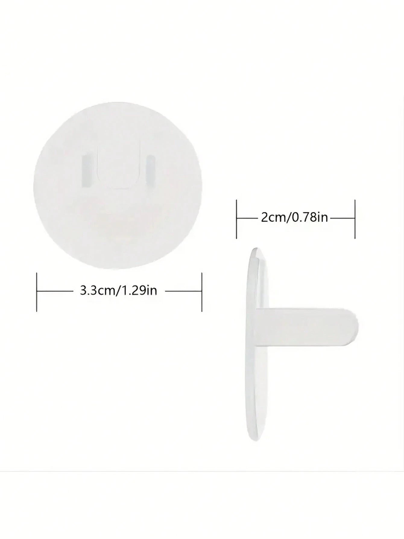 10/20/30pcs Baby Outlet Plug Covers Clear Child Proof Electrical Protector Caps EU Power Socket Electrical Outlet Kids Child Plug Plug Protective Cover Plug Protection