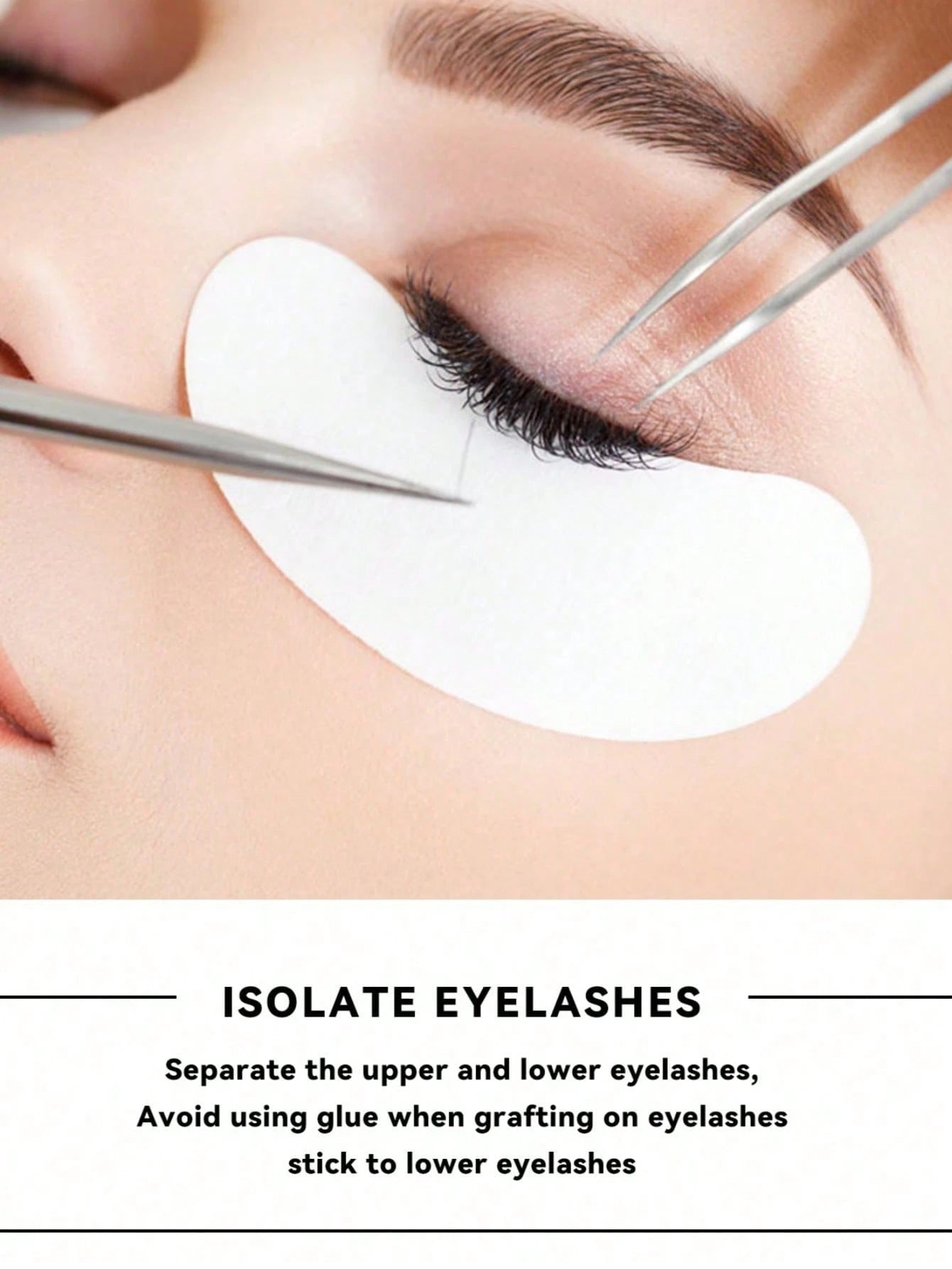 10/20/50/100/200 Pairs Eyelash Extension Isolation Eye Patches, Non-Shedding Eye Patches, Suitable For Eyelash Extension, Eyelash Extension Tools, Eyelash Extension Isolation Protection Tools