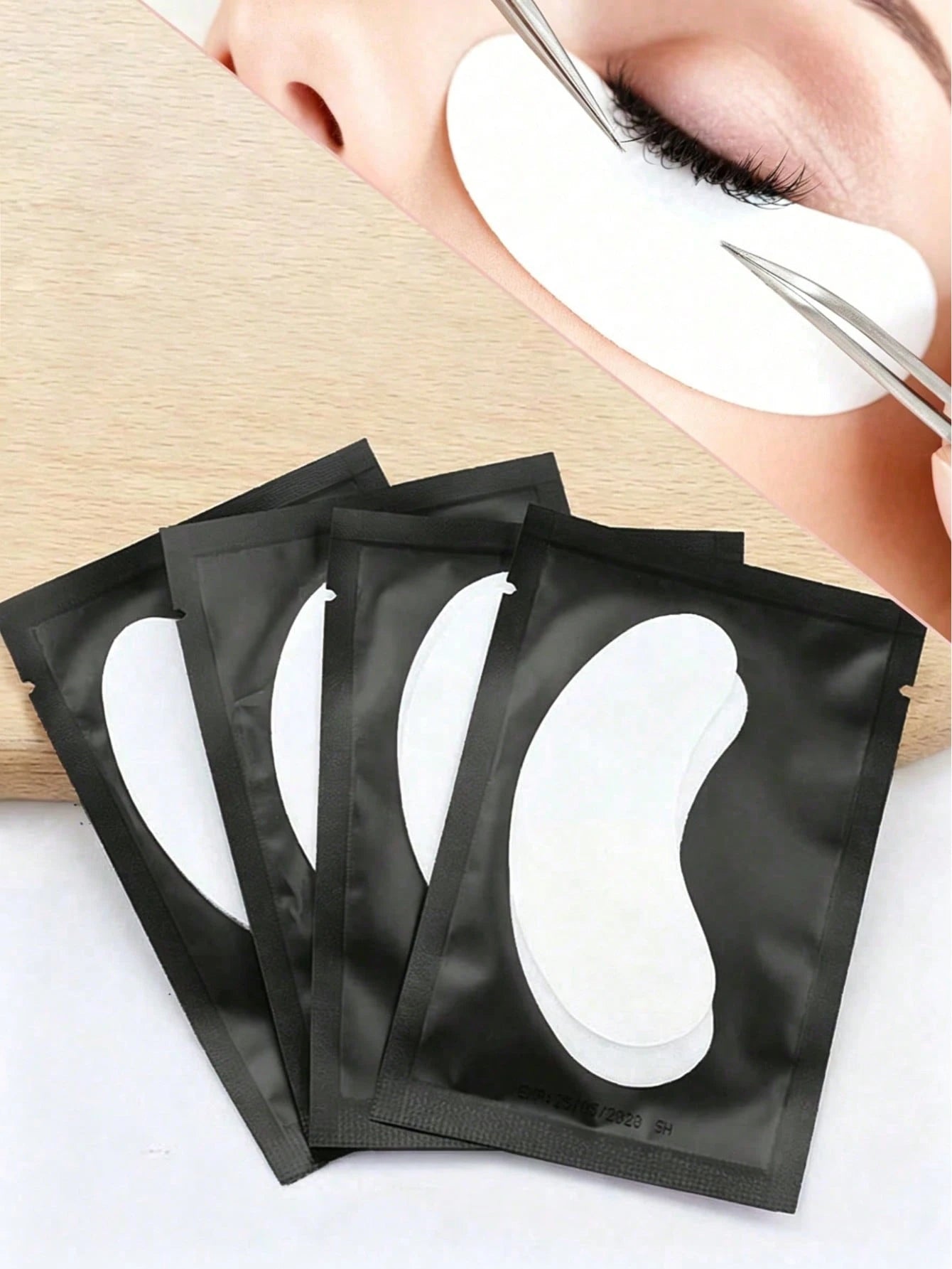 10/20/50/100/200 Pairs Eyelash Extension Isolation Eye Patches, Non-Shedding Eye Patches, Suitable For Eyelash Extension, Eyelash Extension Tools, Eyelash Extension Isolation Protection Tools