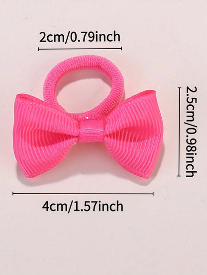 10/30/50/100pcs Girls Elastic Hair Ties- Macaron Colors, Bright & Vibrant- Non-Slip Hair Ties, Perfect For Daily And Special Occasion Hairstyles, Fun Hair Accessories, Soft Fabric Hair Ties