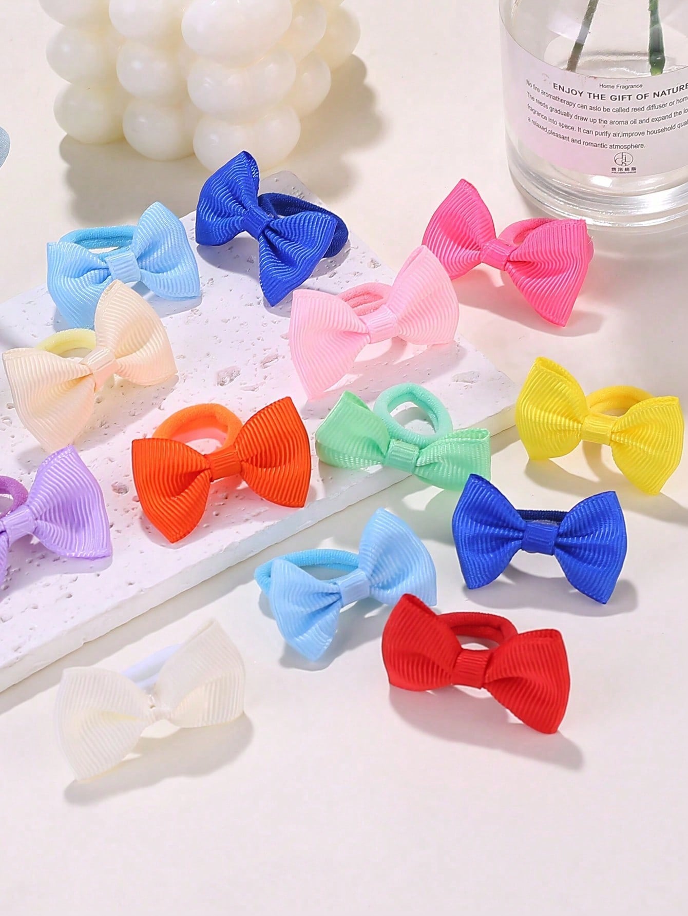 10/30/50/100pcs Girls Elastic Hair Ties- Macaron Colors, Bright & Vibrant- Non-Slip Hair Ties, Perfect For Daily And Special Occasion Hairstyles, Fun Hair Accessories, Soft Fabric Hair Ties