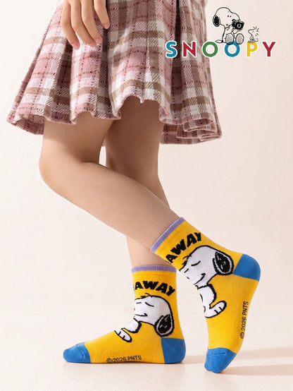 10/5/1 Pair Snoopy Socks Kids Socks Snoopy Puppy Socks Autumn/Winter Thickened Children Mid-Calf Socks Christmas Gift