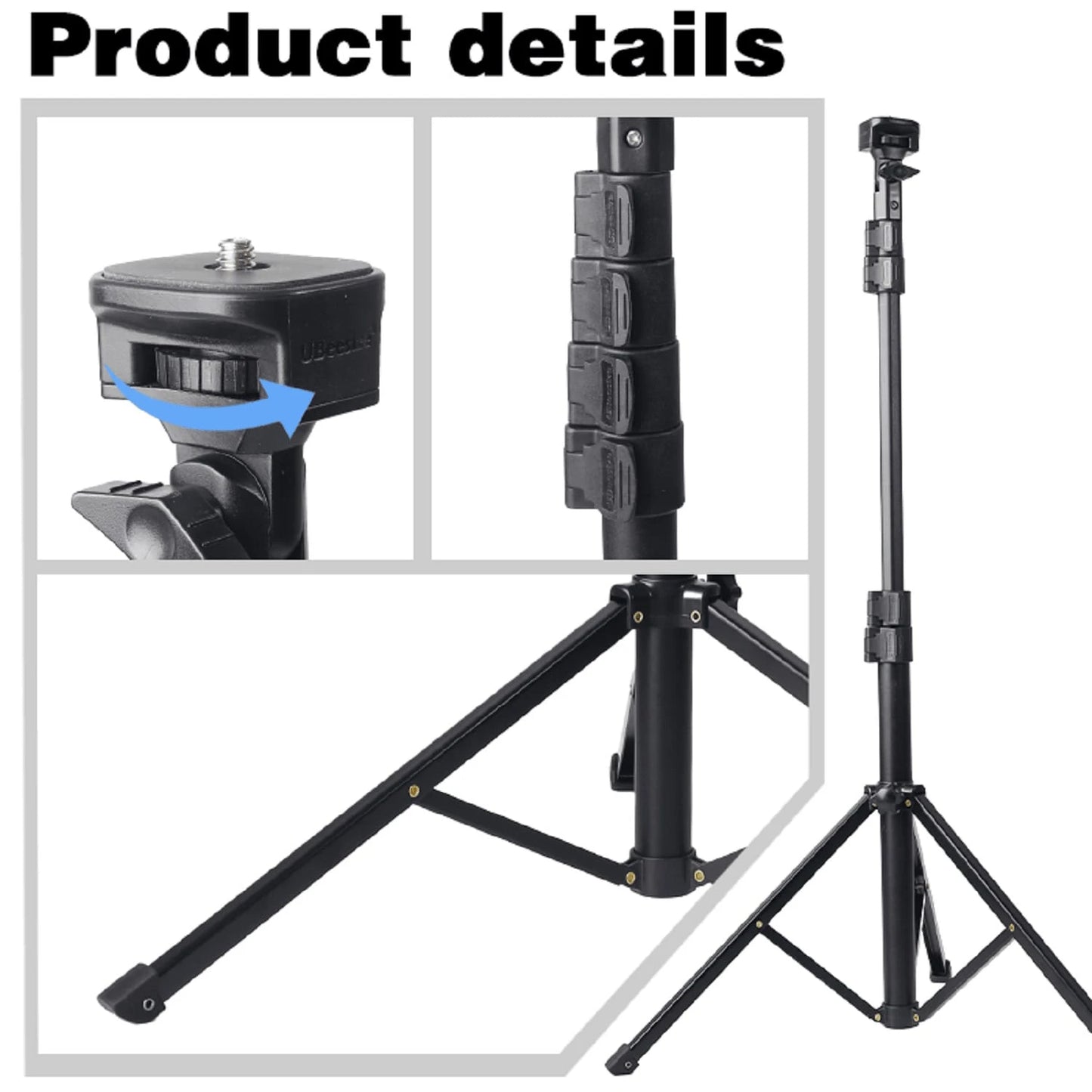 10 Inch LED Square Light, 130cm Adjustable Tripod, Anti Slip Rubber Feet, Stable Tripod, USB Power Supply, 3 Adjustable Colors, Adjustable Brightness, Full Coverage Compatible With Multiple Models Of