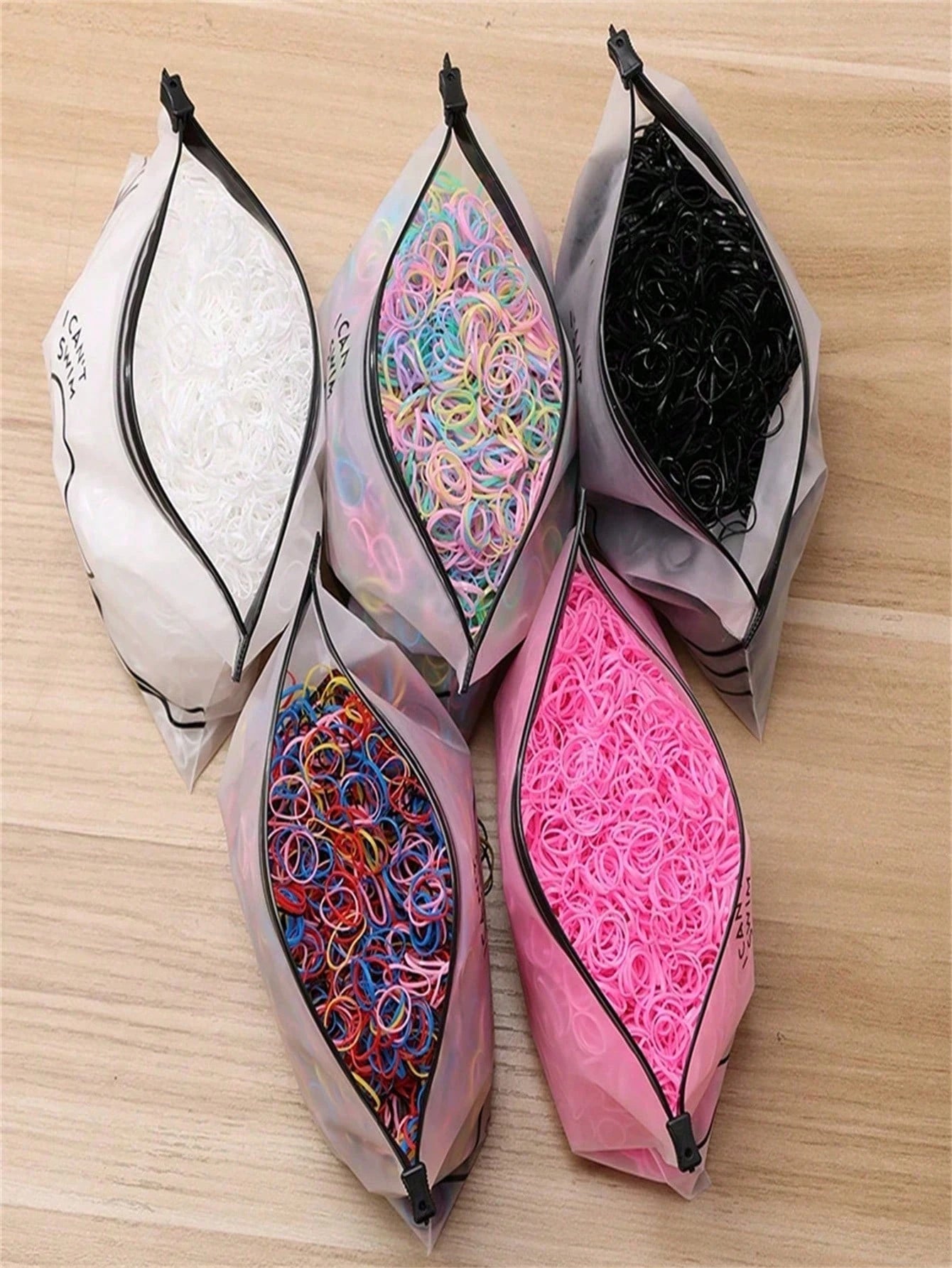100-2000pcs Disposable Elastic Hair Ties, Hair Bands And Hair Rubber Bands, Suitable For Various Hairstyles And Daily Decoration, All-Season Universal Daily Hair Accessories, Also Suitable For Fitness